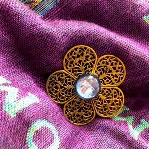 Vintage Flower Brooch